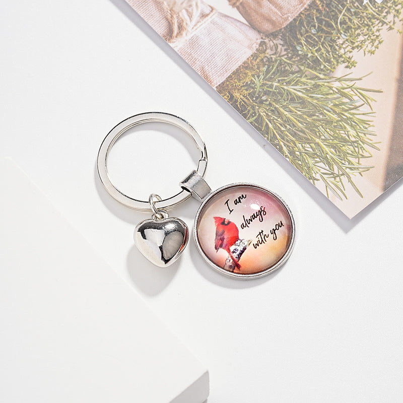 Wholesale Metal Cardinal Bird Keychain